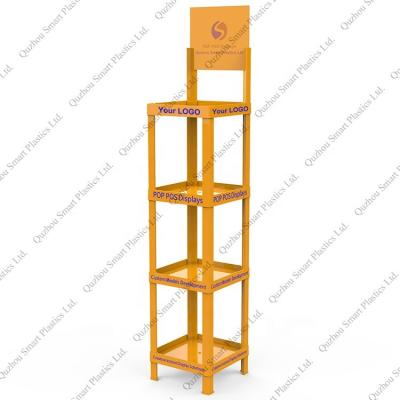 China Advertising Plastic Food / Snack Display Stand For Beef Jerky Display Rack for sale