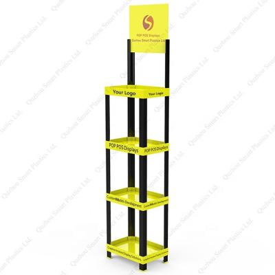 China Retail Associate Counter Advertising Displays Single Sided Floor Display Stand Spray Advertising Stand Pepsi Cola Drinks Display Rack for sale