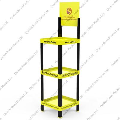 China Advertising Grocery Product Display Stand Plastic Mineral Water Display Stand for sale