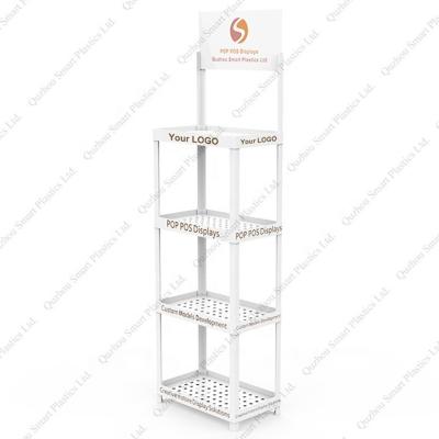 China Advertising Beverage Sales Promotion Plastic Display Stands For Tonic Water Merchandising Shelf for sale