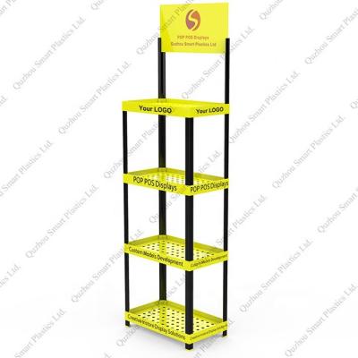 China Advertising Multifunctional Floor Standing Display Rack Retail Store Beverage Display Rack For Beverage Companies for sale