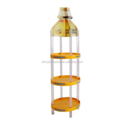 China Plastic Display Supermarket Advertising Shelf for sale