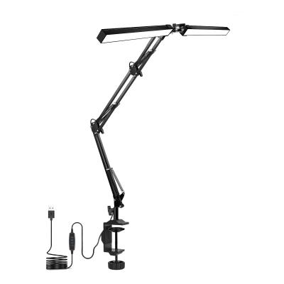 China Flexible LED Desk Lamp, Upgrade Long Metal Swing Arm Desk Lamp with Clamp, 35.8