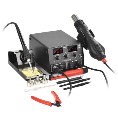 China Amazon Maixi 886D 750W Digital Temperature Adjustment Soldering Iron Pneumatic Air Gun Rework Soldering Station 2 in 1 SMD Soldering Station for sale