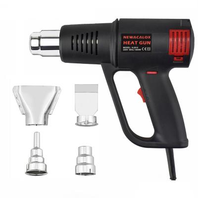 China Amazon 1500W LCD Pneumatic Air Gun Stepless Heat Gun Torch Car Hair Dryer Cool/Hot Industrial Electric Thermoregulator Plastic Tools for sale