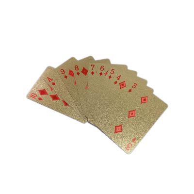 China Entertainment Wholesale Customized China Poker Game 24K Gold Foil Custom Playing Cards for sale