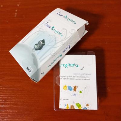 China Entertainment Make Your Own Creative Kids Card Games Playing Cards Find and Seek Flip Memory Card Game for sale