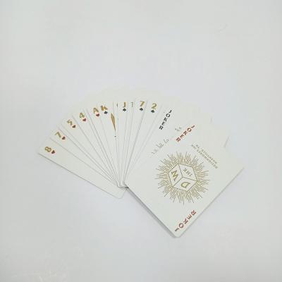 China Custom Bundle Cards Custom Made Front And Back Playing Cards Logo Poker Table For Playing Entertainment In A Box for sale