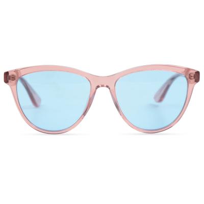 China Biodegradable Acetate Clear Pink Sunglasses Vintage Environmental Protection Retro Fashion Sunglasses Eyewear for sale