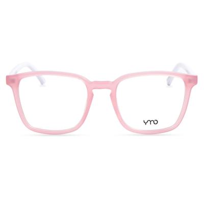 China 2021 custom made temples frame rose italy design eyeglasses fashion acetate optical frame white handmade eyewear for sale