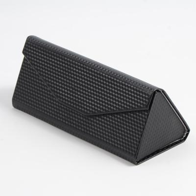 China Wholesale unisex triangle carbon fiber grain case backing custom logo sunglass case for sale