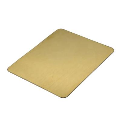 China China Supplier Chemical Steel Plate 321Golden Mirror Finish Titanium Gold Color Coated Stainless Steel Sheet for sale