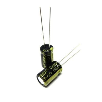 China Universal Purpose DIP Capacitor 16V 25V 35V 100V 470UF 100uf 1000uf 2200UF Aluminum Electrolytic ELECTRONIC COMPONENTS for sale