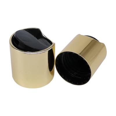 China Non Spill Factory Sale 20/410 24/410 28/410 Custom Gold Aluminum Disc Silver Color Top Cap for sale