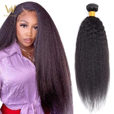 China WISHWIG 10A Yaki Virgin Hair Straight Virgin Indian Hair Straight Curly Indian Human Hair Yaki Straight Bundles for sale