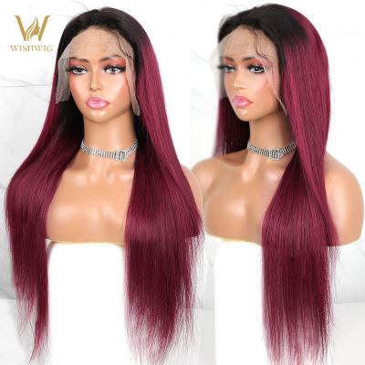 China Silky Straight Cambodian Straight 5X5 Lace Closure Ombre Wave Headband Natural Transparent European Wigs For Color Women Cheap Raw Hair Full Lace Front Wigs for sale