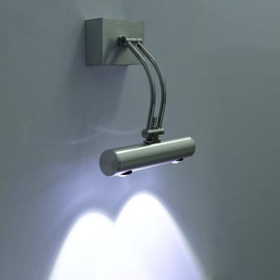 China Modern Brushed Steel Adjustable Swing Arm LED Wall Light for sale