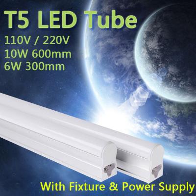 China 110V 220V 240V 55cm 30cm 6W/10W T5 Warm Cold White led fluorescent LED Tube for sale