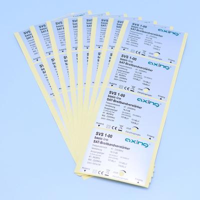 China Waterproof Custom Printed PVC Disposable Glossy Silver Values ​​Warranty Barcode Sticker for sale