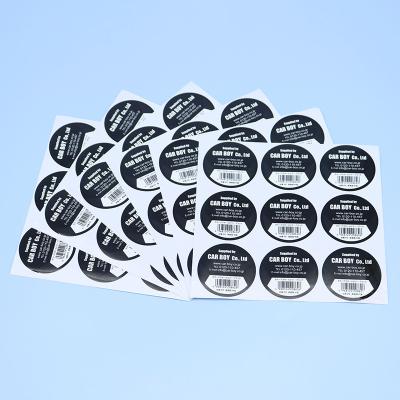 China Waterproof High Quality Vinyl Round Label Self Adhesive Custom Printed PVC / PET Round Stickers for sale