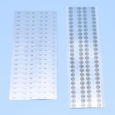 China Waterproof Custom Self Adhesive Vinyl PET/PVC Matte Dumb Silver Printing Barcode Roll Sticker Label For Inkjet Laser Printer for sale