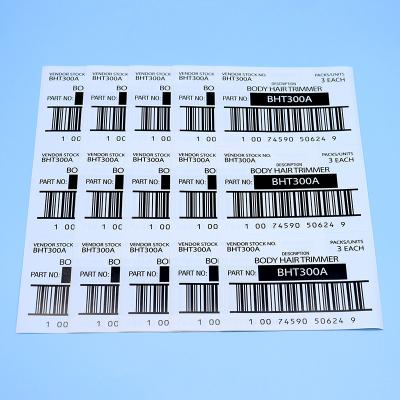 China Custom Waterproof Barcode Vinyl Sticker Printing Brand Logo Stickers for sale