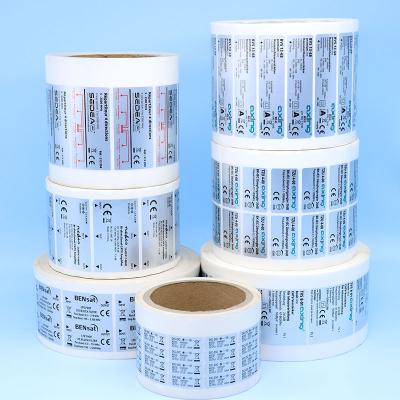 China Customized Waterproof Roll Up Waterproof Bright Silver Electrical Certificate Labels for sale