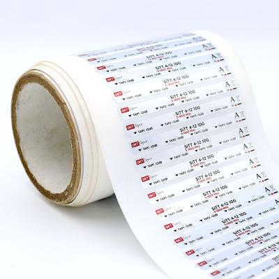 China Waterproof Custom Printed Silver Foil Self Adhesive Luminous Sticker Silver Label for sale