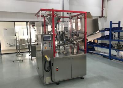 China Control fácil automático cosmético de la alta precisión del control del PLC de la máquina de rellenar del tubo en venta