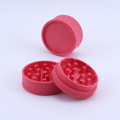 China Smoking Accessories Plastic Biodegradable Herb Tobacco Dry Flower Crusher Biodegradable Rose Two Layer Grinders for sale