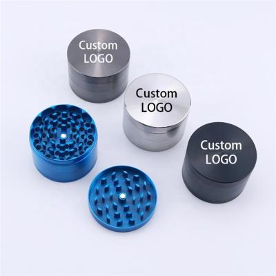 China 1.6in Portable Magnet Aluminum Alloy 4-Piece CNC Teeth Spice Spice Top Rotary Milling Grinder Roller Maker Metal Herb Grinder for sale