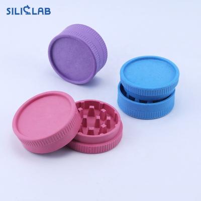 China Wholesale Herb Grind SILICLAB Shop Smoking Products Smoking Accessories New Colorful Biodegradable Tobacco Green Material Herb Grinder for sale