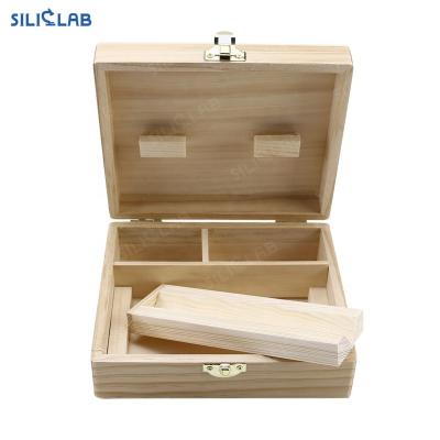 China Reused Wood Tobacco Box Lockable Materials Organizer Bamboo Stash Box with Rolling Tray Storage Grinder Herb Paper and Other Smoking Accessories for sale