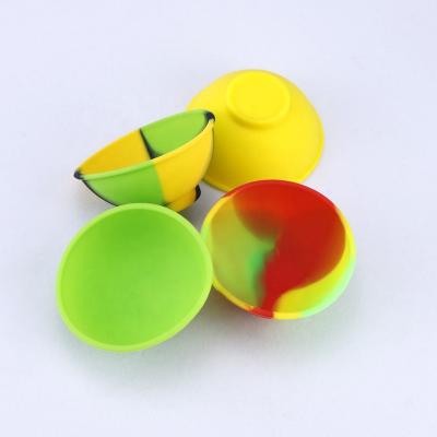 China Mini Size Dry Herb Tobacco Disposable Spice Silicone 67mm*30mm Mixing Bowl for sale