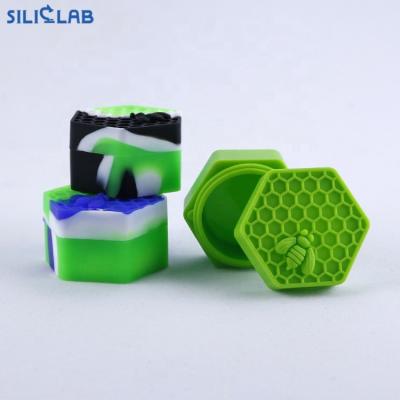 China Non Stick Honeycomb Silicone Wax Container Oil Jars Honey Smoke Accessories Tobacco Smoking Container for sale