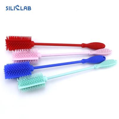 China SILICLAB Viable Factory Accessories Wholesale High Quality Bottle 32cm Long Silicone Smoking Cleaning Brush for sale