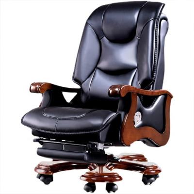 China (Height)Adjustable Boss Recliner Office Chair With Massage Function Adjustable CEO Office Chair for sale