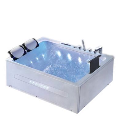 China double side skirt (left skirt) acrylic two person massage whirlpool bathtub with waterfall for adult (3010) for sale