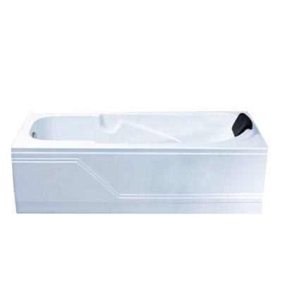 China Body Soaking Bathroom Used Single Double Apron Acrylic Bathtub (414) for sale