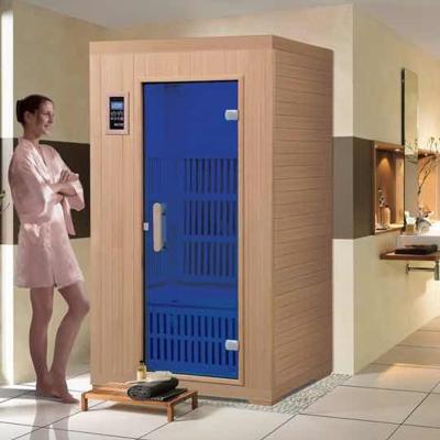 China Mini Computer Control Panel Luxurious Hemlock Far Infrared Health Sauna Room (815) for sale