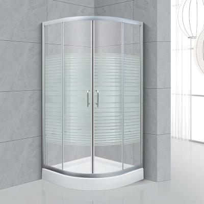 China Modern Ningjie One Portable Corner Aluminum Sliding Shower Doors Cheap Shower Room for sale