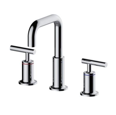 China Hot And Cold Bathroom Faucets High Quality Metered Stainless Steel Basin Faucet (811035C) for sale