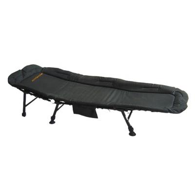 China Outdoor & Fishing 3 Section Folding Fishing Bed Chair With 6 Adjustable Leg 600D Padded Waterproof Mattress for sale