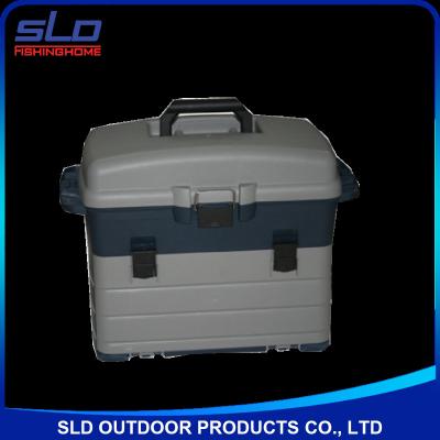 China Plastic Multi-Layer ABS Plastic Storage Large Fishing Box With 3pcs Tackle Accessories Box for sale