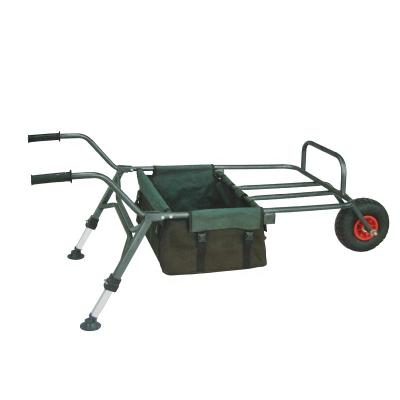 China Transport Fishing Stuff Match Fishing Carrier Single Wheel Wheelbarrow With Storage Bag for sale