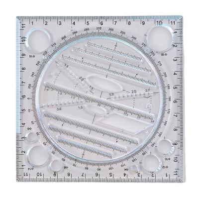 China Multi-Functional Study Ruler Elliptical High And Junior Parallel Exam Students College Triangular Geometric Drawing Artifact for sale