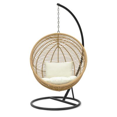 China Best Seller Modern Wicker Outdoor Furniture OEM Art Fashion Braided Simple Hanging Rattan Chair for sale