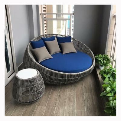 China Factory Supply OEM Contemporary Fashion Garden Circular Braided Rope Sofa FOR Outdoor Recreation for sale