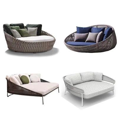 China Leisure Contemporary Top Quality Braided Rope Customization Circular Sofa FOR Yard for sale