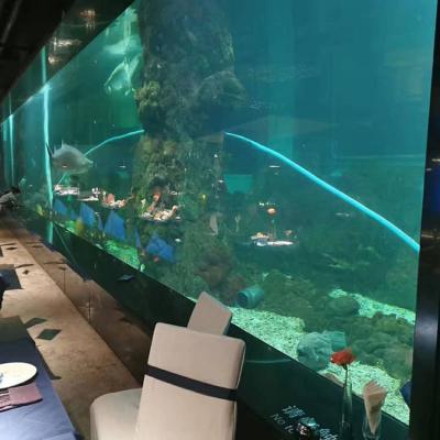 China Viable Theme Restaurant Customized Size Decoration Creative Acrylic Aquarium Acrylic Window for sale